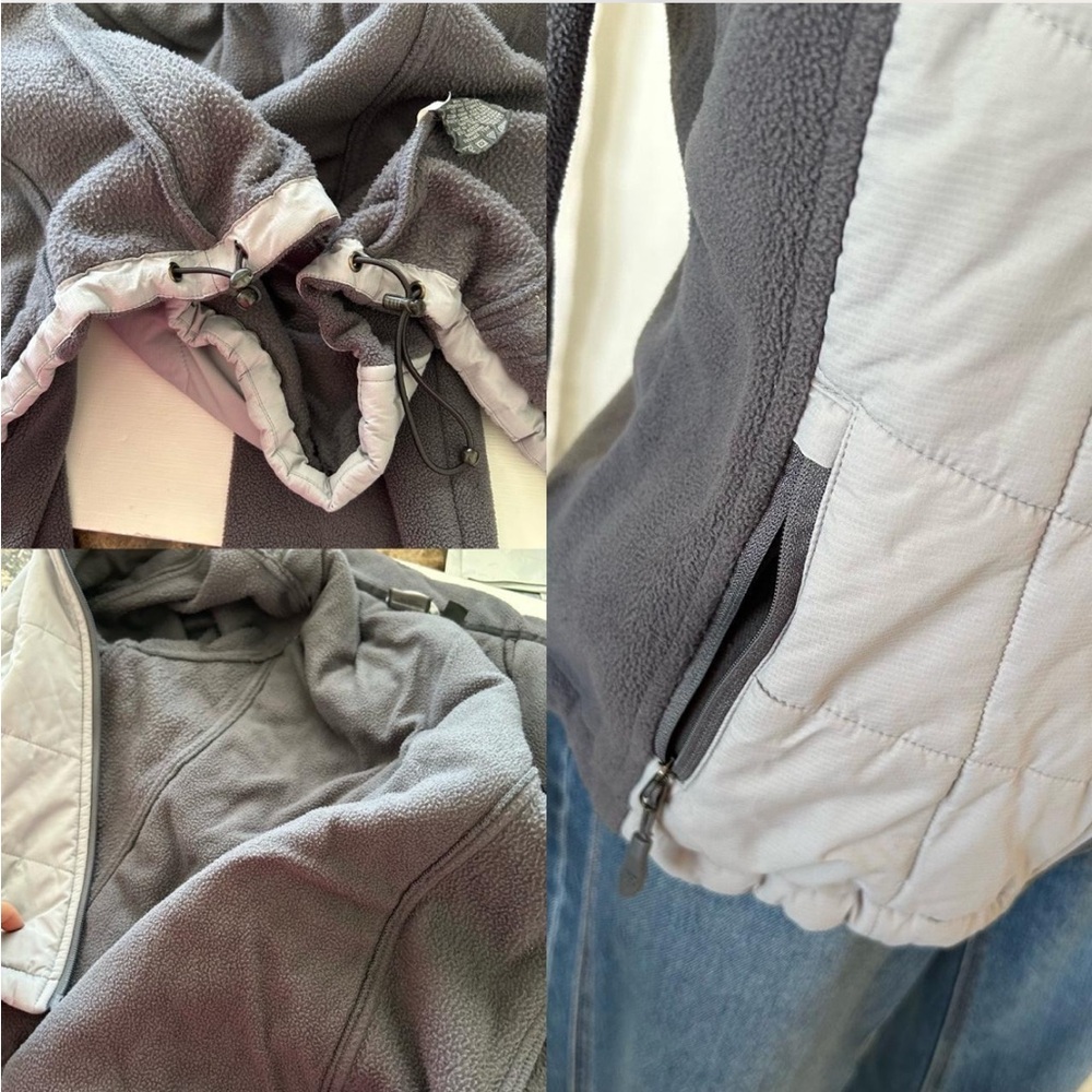 Grey New Balance fleece Quilted Performance Full zip Jacket. - Picture 8 of 8